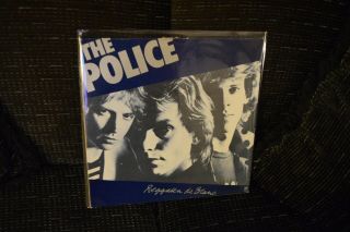 Vintage Rare Vinyl: 2x 10 " Discs The Police: Regatta De Blanc W/orig Poster