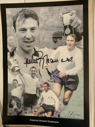 Jimmy Greaves Career Montage Rare Item £19.  99 Englands Greatest Ever Goalscorer