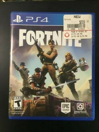 Fortnite (sony Playstation 4) Ps4 Rare 2017 Version Physical Disc Epic