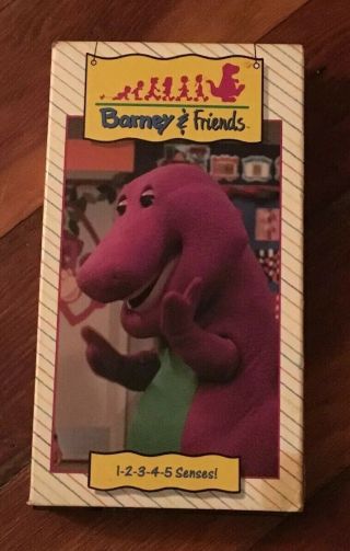 Barney & Friends 1 - 2 - 3 - 4 - 5 Senses 1992 Vhs Time Life Tape Video Rare Htf