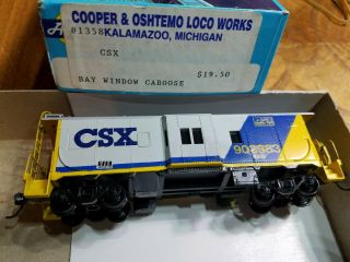 Ho Scale Train Train Cooper Oshtemo Csx Bay Window 903983 Rare Scheme