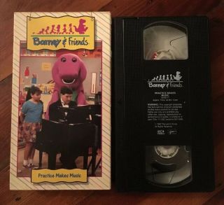 Barney & Friends Practice Makes Music 1992 Vhs Time Life Tape Video Rare HTF 3