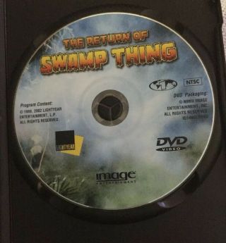 The Return of Swamp Thing RARE OOP Image DVD Heather Locklear,  Louis Jourdan 4
