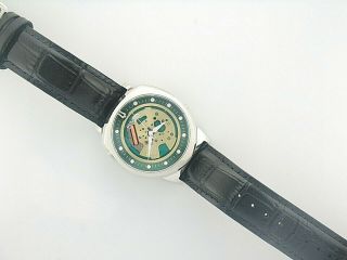 Bulova Accutron Ii Alpha Green/silver - Rare Watch 96a155