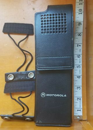 Motorola Mx330 Mx 330 Leather Holster Pouch Vintage Great Shape Rare (k