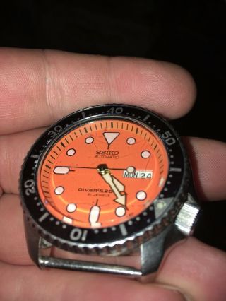 Seiko Day - Date Skx007j Japanese Model.  Arabic Date Wrist Watch For Men Very Rare