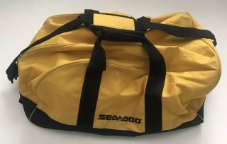 Seadoo Travel Equipment Duffle Bag Yellow Rare Sea Doo