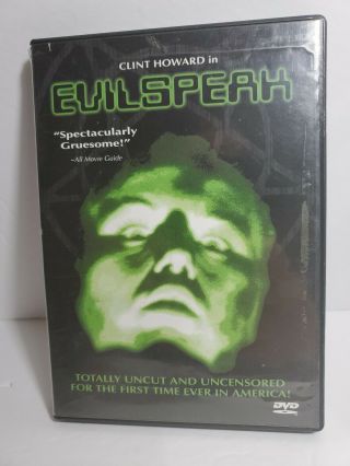 Evilspeak (dvd) Anchor Bay Rare Oop Horror Plawless Disc
