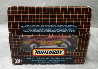 1979 Matchbox Superfast rare Corvette Red Turbo Vette Variation - Laser Wheels 3
