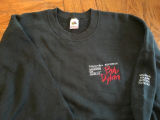 1992 Bob Dylan Tribute Concert Tour Sweatshirt Msg Ny Columbia Records Xl Rare