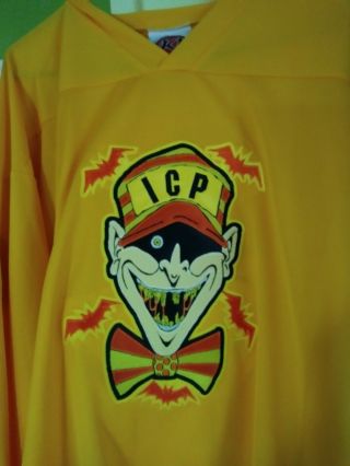 Icp Mr Rotten Treats Yellow Hockey Jersey 2x Rare Htf Icp Mne Twiztid
