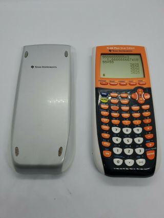 Rare Texas Instruments Ti - 84 Plus Silver Edition Graphing Calculator | Orange