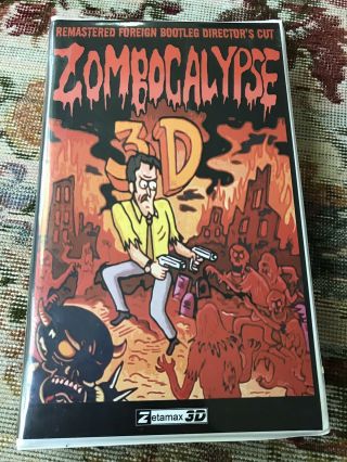 Zombocalypse 3d Vhs Horror Cult Rare Zombies Rick And Morty