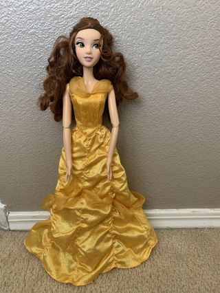 Disney Store Exclusive 17  Singing Talking Belle Beauty And The Beast Doll Rare
