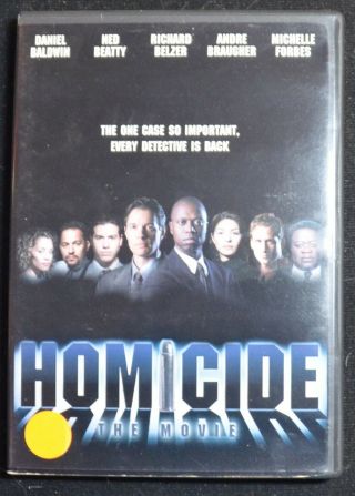 Homicide: The Movie (dvd,  Rare & Out Of Print) Ned Beatty,  Daniel Baldwin