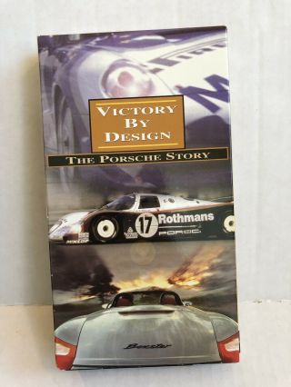 Rare Vintage Vhs Video Victory By Design The Porsche Story White Star 1797