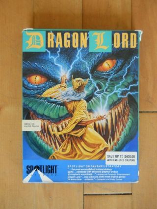 Dragon Lord Commodore Amiga Bigbox Spotlight Complete Cib Rare