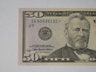 2006 star note RARE $50 star 512K one run low number CRISP MAKE OFFERS 2