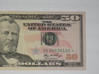 2006 star note RARE $50 star 512K one run low number CRISP MAKE OFFERS 3