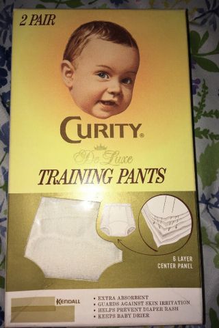 Vintage Curity Stretch Training Baby Pants,  Size 2,  23 - 28lbs 1960’s Rare Find