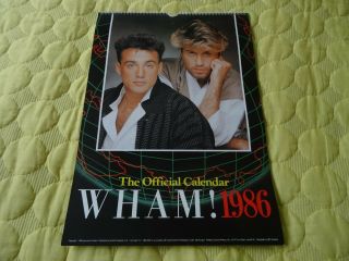 George Michael / Wham Official Calendar 1986 Mega Rare Make It Big Fantastic