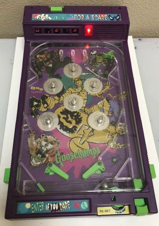 Vintage 1996 Rare Goosebumps Electronic Pinball Game