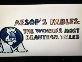 Blank Backup Vhs - Aesop’s Fables Children’s Video Library & Fisherman’s Wife Rare