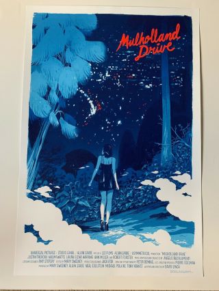 Rare Mulholland Drive Mondo Art Print Poster By Sam Bosma A David Lynch Film