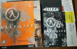 Half - Life Big Box Release PC CD Rom 1998 RARE w/Paperwork NO GAME 2