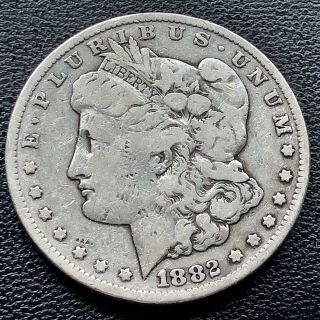 1882 Cc Morgan Dollar Carson City Silver $1 Rare Better Grade Vf Details 18567