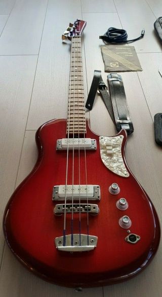 Ural 510l Soviet Legendary Bass Guitar Rare Color Ussr Fireglow Les Paul