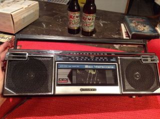 Rare Vintage Sanyo 2 Way 4 Speaker Radio And Cassette Recorder Model M7020