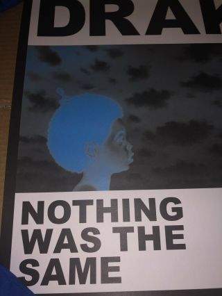 Drake Nothing Was The Same Limited Edition Tour OVO Poster RARE (Astroworld) 2