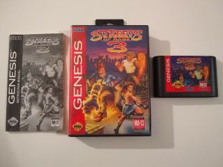 Streets Of Rage 3 (sega Genesis,  1994) Complete,  Authentic,  Rare