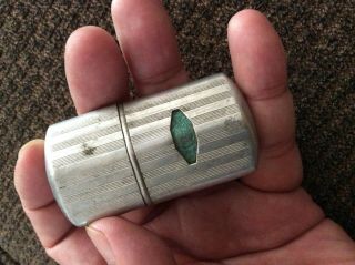 Rare Wwii Aluminum Lighter With A Space For A Belgium Tax Stamp