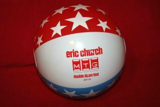 Eric Church 2019 Double Down Concert Tour Nashville Beach Ball Ultra Rare