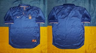 ● Rare National Team Italy 1997/1998 Home Blue Shirt Nike Size Men Adult M ●