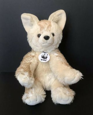 Build A Bear Tan Brown Coyote Wolf Stuffed Animal Plush Rare World Wildlife Fund