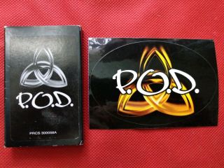 P.  O.  D.  Rare Promo Cassette Tape And Sticker Payable On Death Korn Demon Slayer