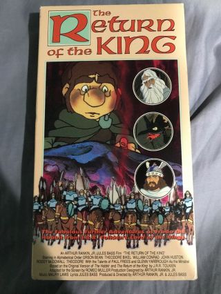 The Lord Of The Rings The Return Of The King Vhs Rankin/bass,  Rare