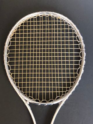 Wilson T2000 Tennis Racquet VERY RARE VINTAGE Made in USA CHROME FRAME w/COVER 7