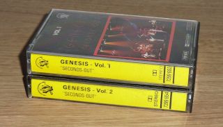 GENESIS Seconds Out Vol.  1 & 2 (1977) Rare French Issue Charisma 7299 653/4 4