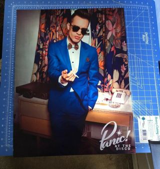 Panic At The Disco Brendon Urie 18inx24in Folded Concert Promo Rare Poster