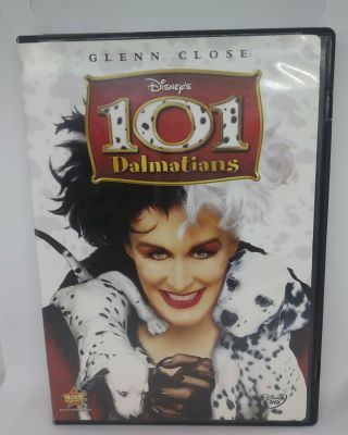 101 Dalmatians (dvd,  2008) Rare,  Live Action Glenn Close,  Dalmations Disney