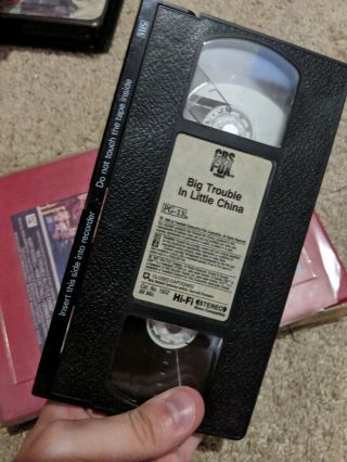 Big Trouble Little China - rare horror cult VHS big box cut box Erol ' s Video 5