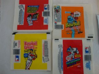 125,  baseball card WAX WRAPPERS TOPPS,  SWELL,  BOWMAN plus 25 FOIL wrappers RARE 2