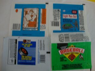 125,  baseball card WAX WRAPPERS TOPPS,  SWELL,  BOWMAN plus 25 FOIL wrappers RARE 3