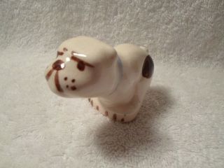 Vintage Shawnee Dog Puppy Miniature Mini Pottery Figurine Figure Rare