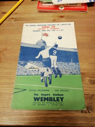 1950 Fa Cup Final Programme - Arsenal Vs Liverpool - Rare