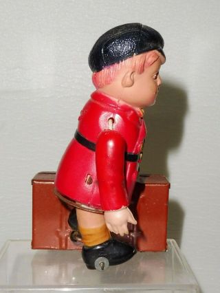 RARE 1940 ' s ALPS OCCUPIED JAPAN CELLULOID WIND - UP TIN TOY LUGGAGE BOY CARRIER 5